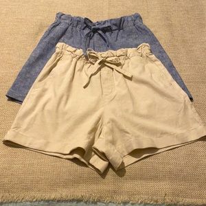 Uniqlo 2-pack Linen/Cotton Shorts XS